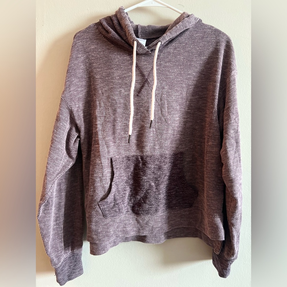 Te Verde Ribbed Purple Hoodie